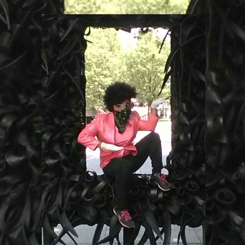 Female model photo shoot of GoldGrrl in Millenium Park; Chicago, IL