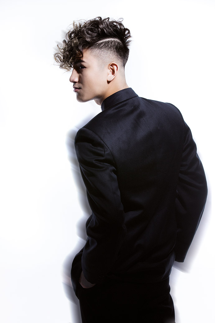 Male model photo shoot of Angel Lee Capili, hair styled by Anne Veck