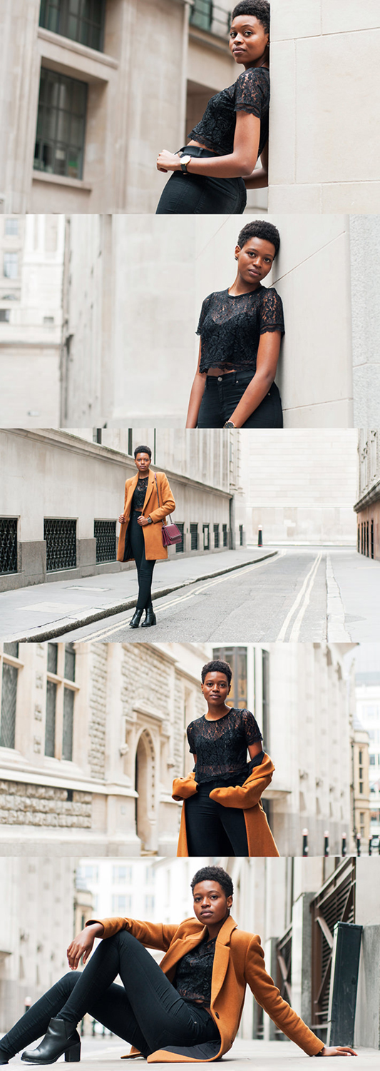 Male and Female model photo shoot of Diogo de Sousa and Vimbai in London, UK.