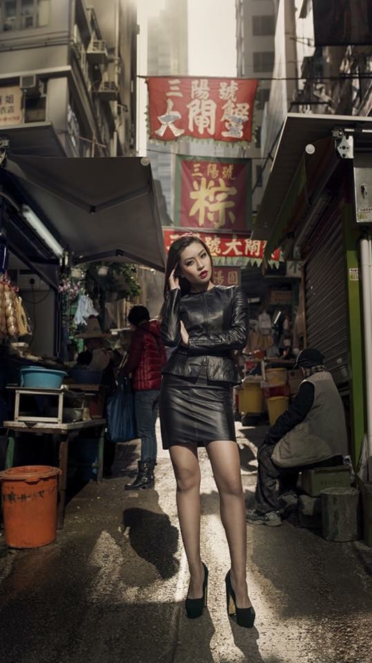 Female model photo shoot of Felicia Sin in HK Central