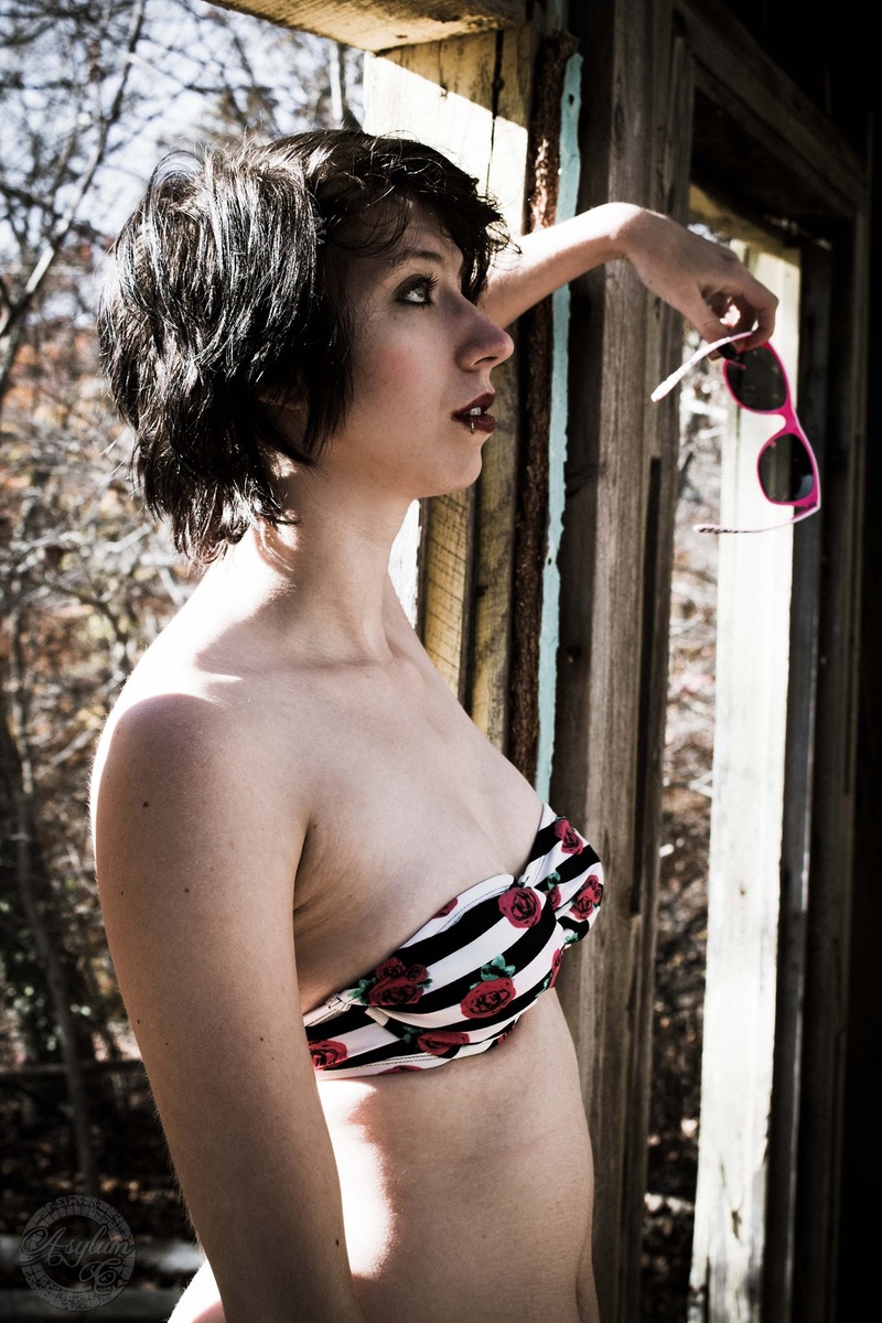 Female model photo shoot of E G Mattingly by asylumc in Lake Monroe, Bloomington, IN