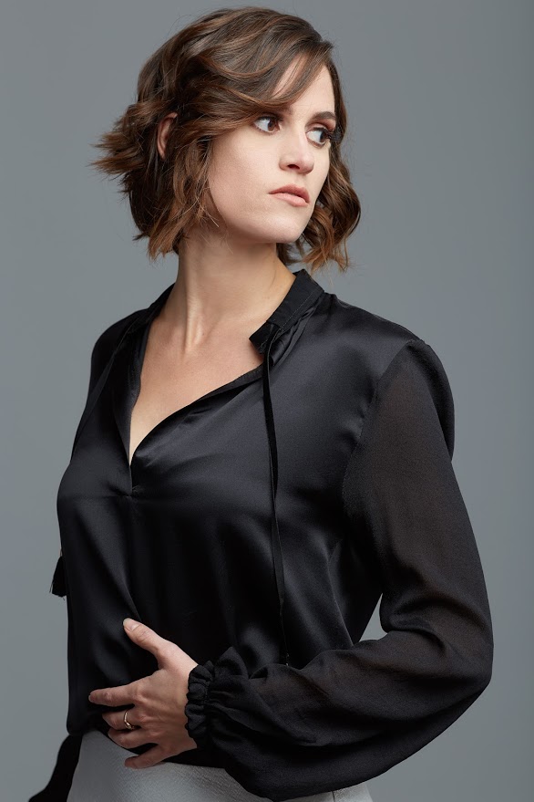 Female model photo shoot of Anne11 in Bridgeport Art Center, clothing designed by Maggie Yan