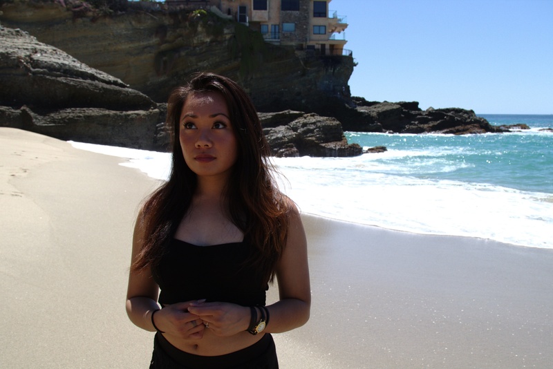 Female model photo shoot of Judy Mariane in Laguna Beach
