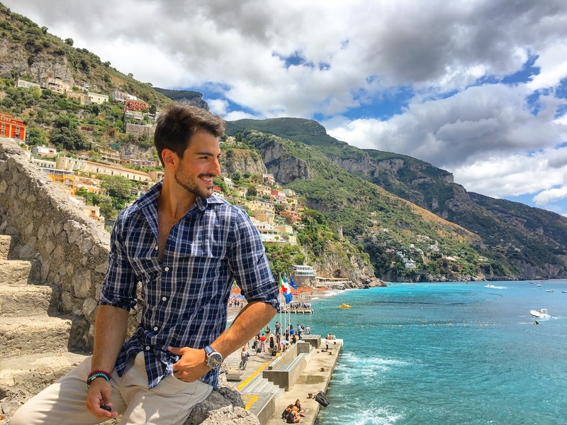 Male model photo shoot of Mitchell Mingorance in Positano, Italy