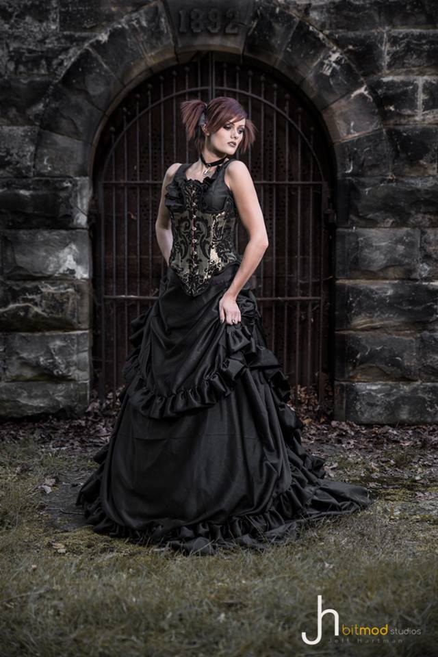 Female model photo shoot of Kaitlyn Handrich in Massillon Cemetery
