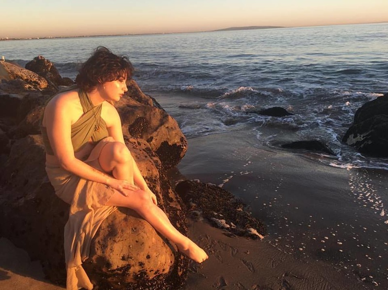 Female model photo shoot of Jolie_J in Topanga Beach