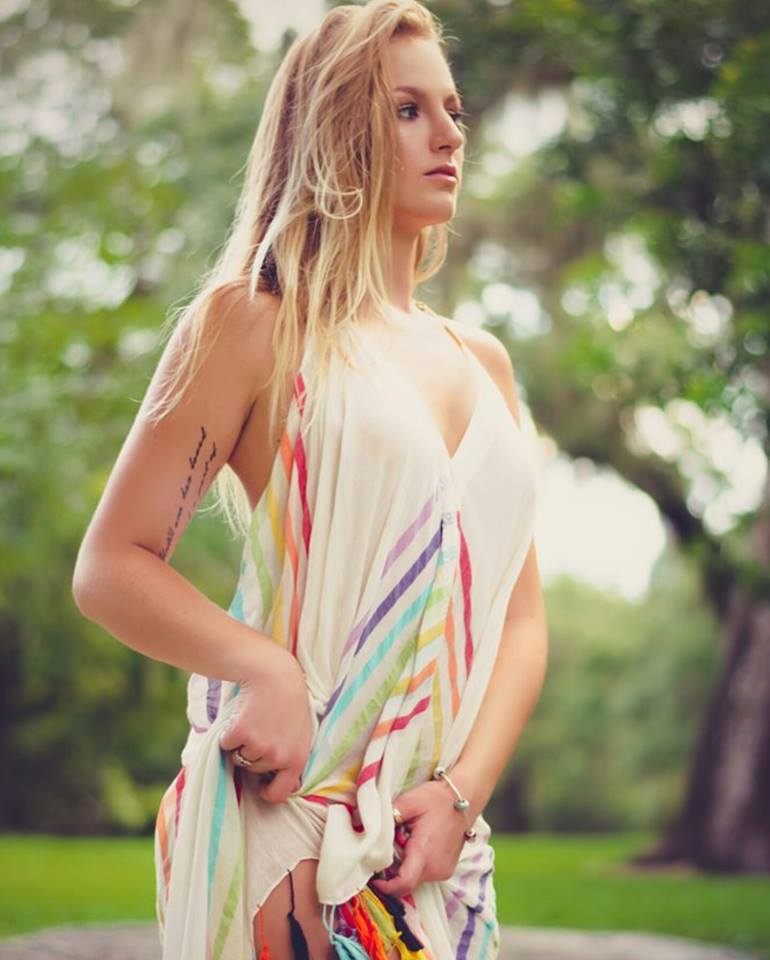 Female model photo shoot of Delaney Honora in Rowlett Park, Tampa