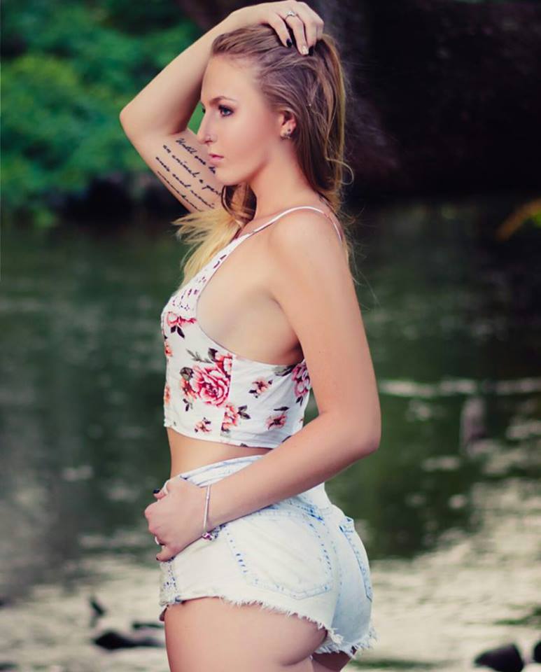 Female model photo shoot of Delaney Honora in Rowlett Park, Tampa