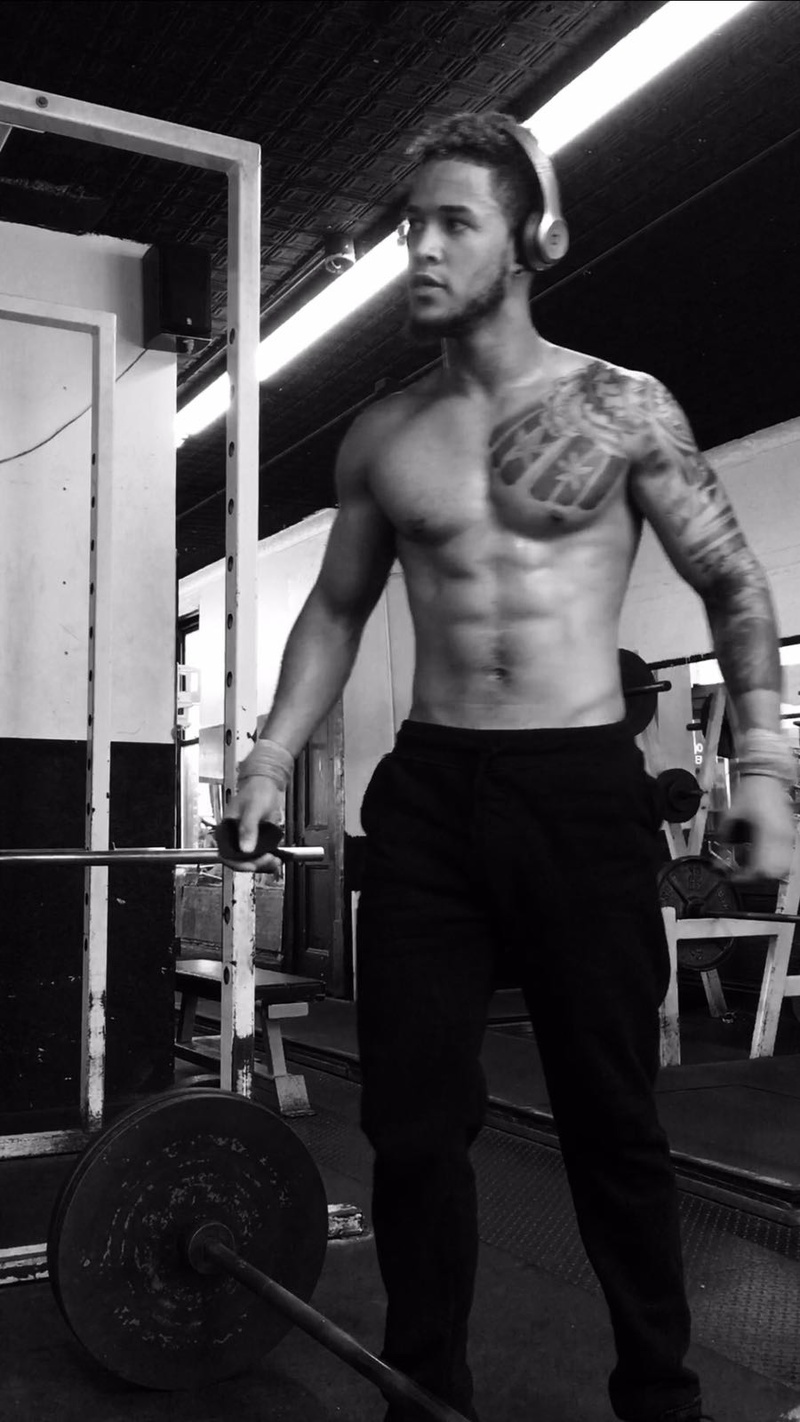 Male model photo shoot of Mr hernandez in Gym