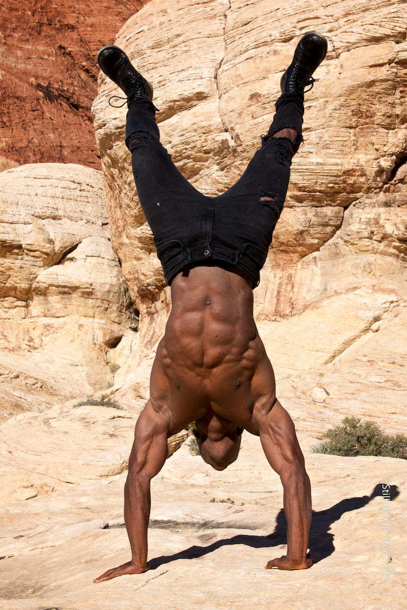 Male model photo shoot of Stillman Photography and G-Gray in Red Rock Canyon Conservation District near Las Vegas, NV