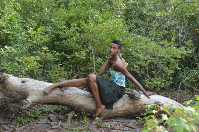 Female model photo shoot of NzinghaTulu in Birch Grove Park Northfield, NJ