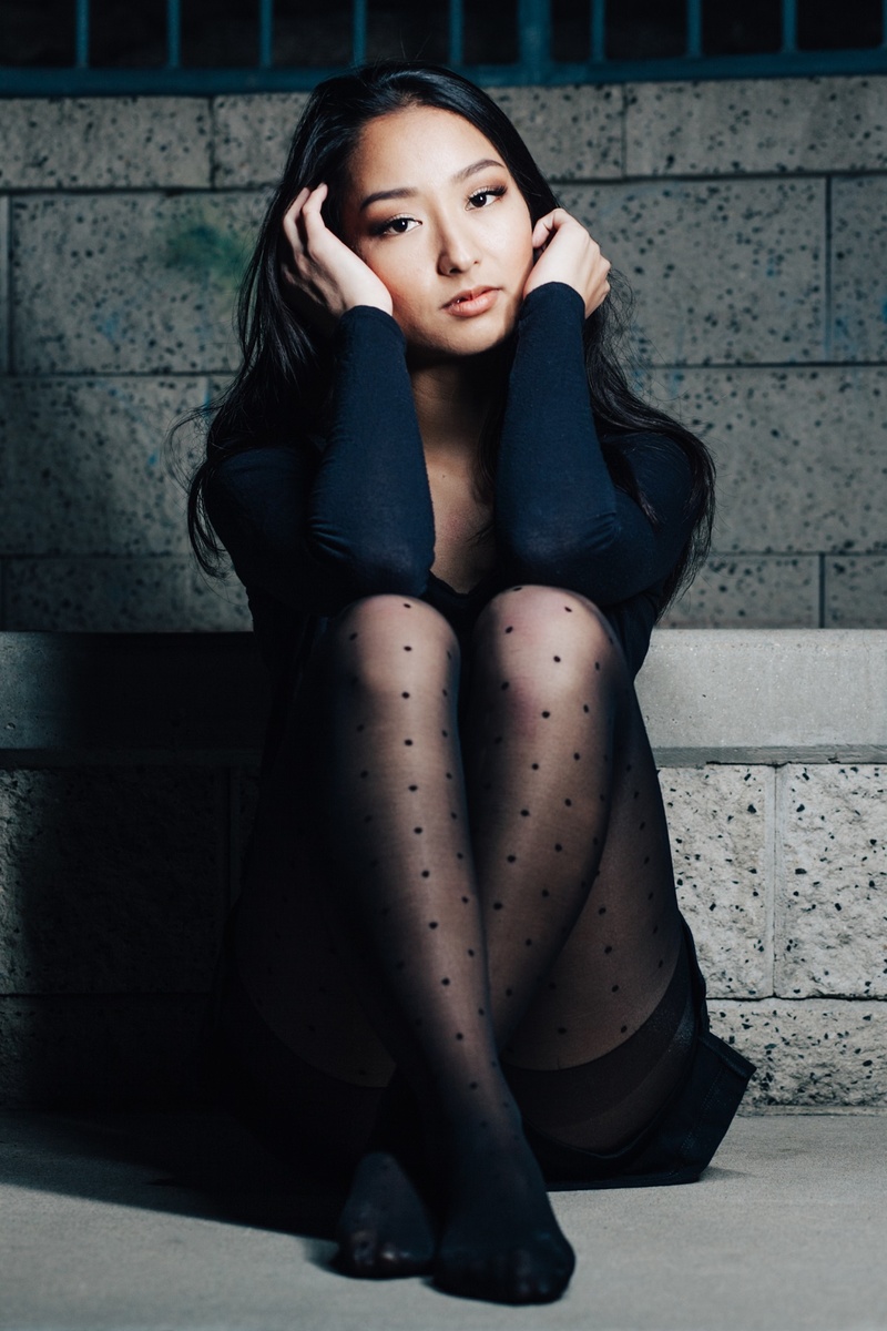Female model photo shoot of Ayumi May by chibacheebs