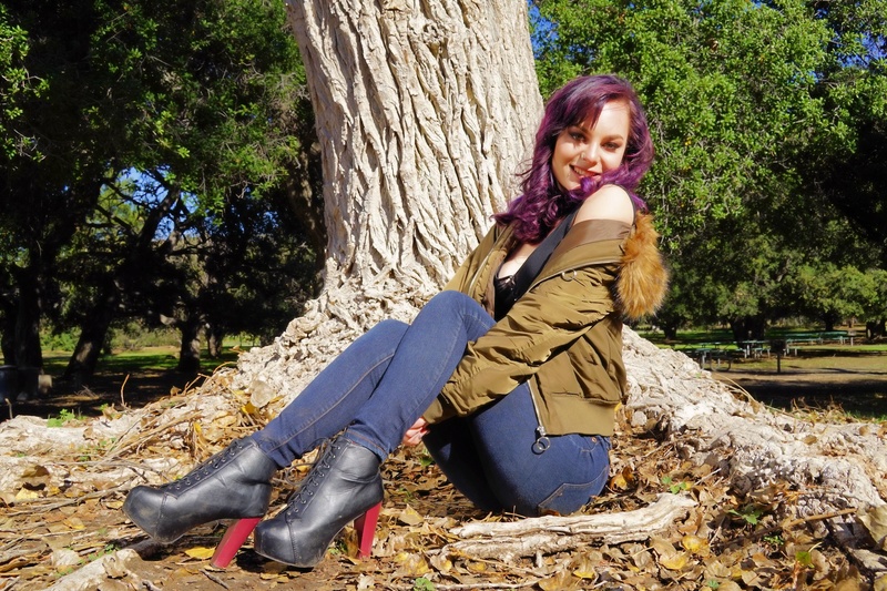 Female model photo shoot of MissJessicaPierce in Irvine Regional Park, Irvine