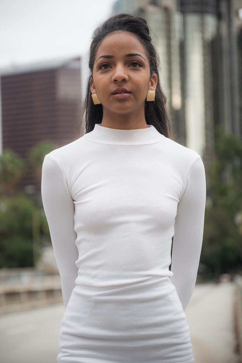 Female model photo shoot of chelseapollard in Downtown Los Angeles
