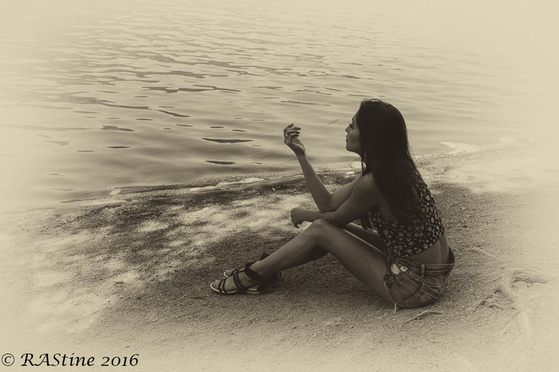 Female model photo shoot of Mac Guerreiro  in Lake Chabot