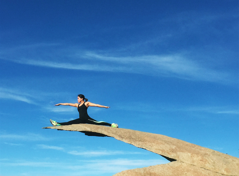 Female model photo shoot of Evelyn Wong in Potato Chip Rock