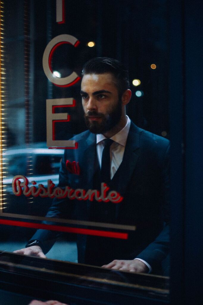 Male model photo shoot of AdamMagosa in Financial District