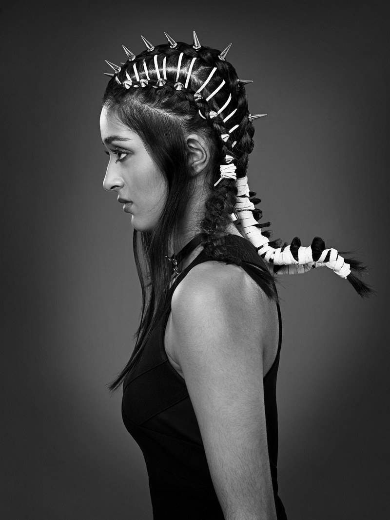 Female model photo shoot of Reha in Parlour Salon, Toronto, Ontario