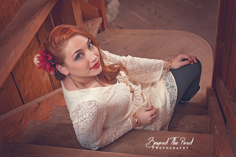 Female model photo shoot of BeyondThePond in Longwood Gardens