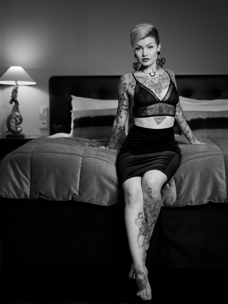 Female model photo shoot of Nina Nonstopable in Hotel F6