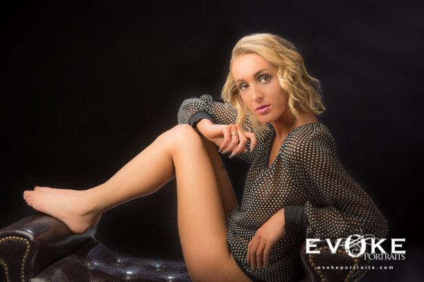 Female model photo shoot of Semisweet94 by Evoke Portraits