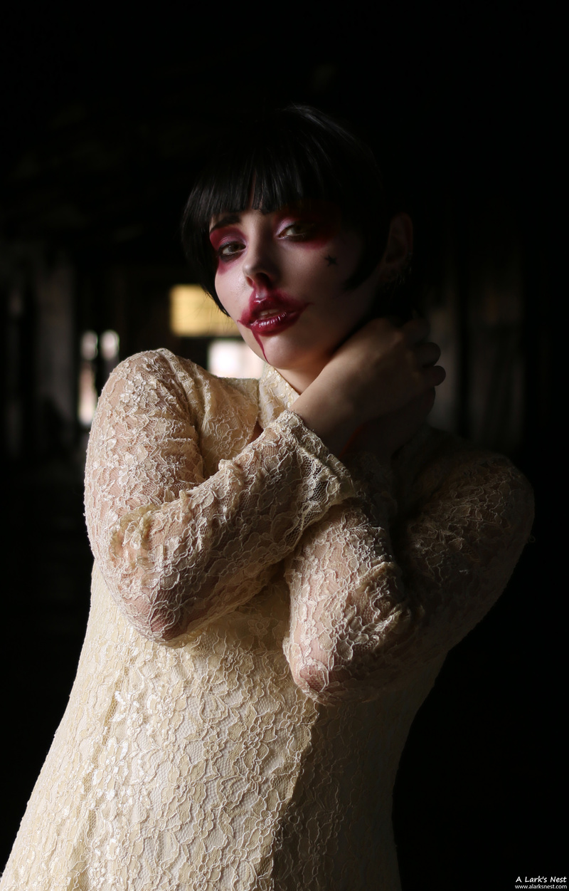 Female model photo shoot of Larks Nest and RAYVEN, makeup by A Larks Nest