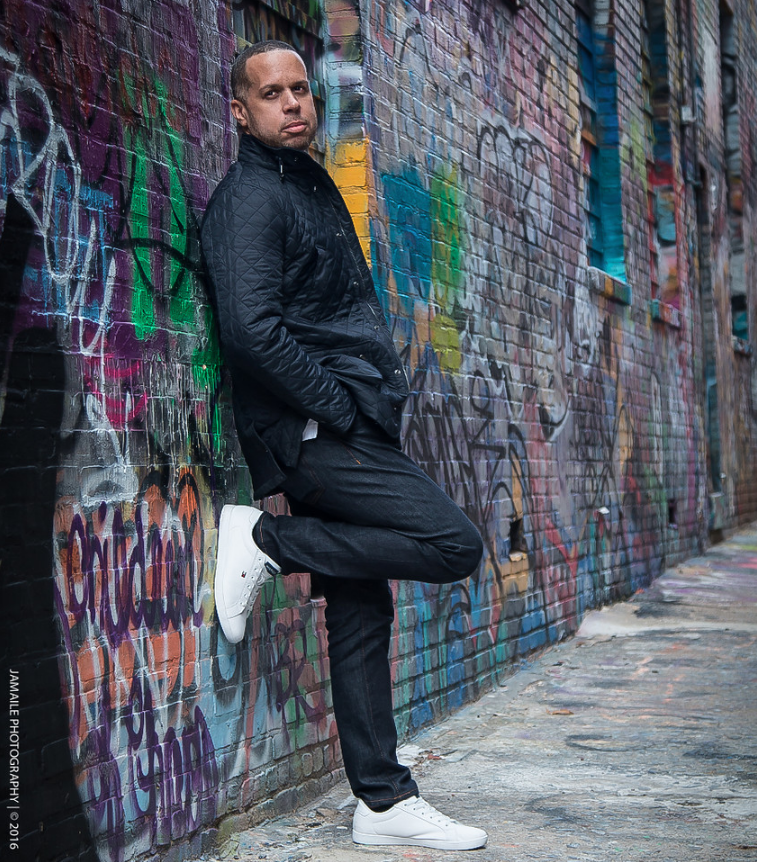 Male model photo shoot of Jamaile Photography in Graffiti Alley, Baltimore, Maryland