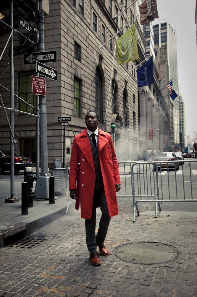 Male model photo shoot of MUsukumah in Wall St, New York City