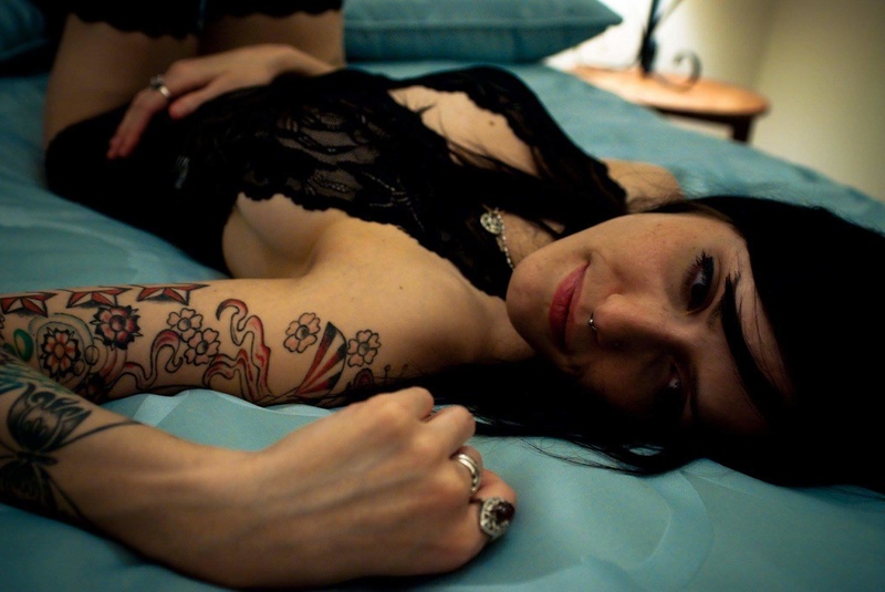 Female model photo shoot of Tatian Suicide by Shawn Collie