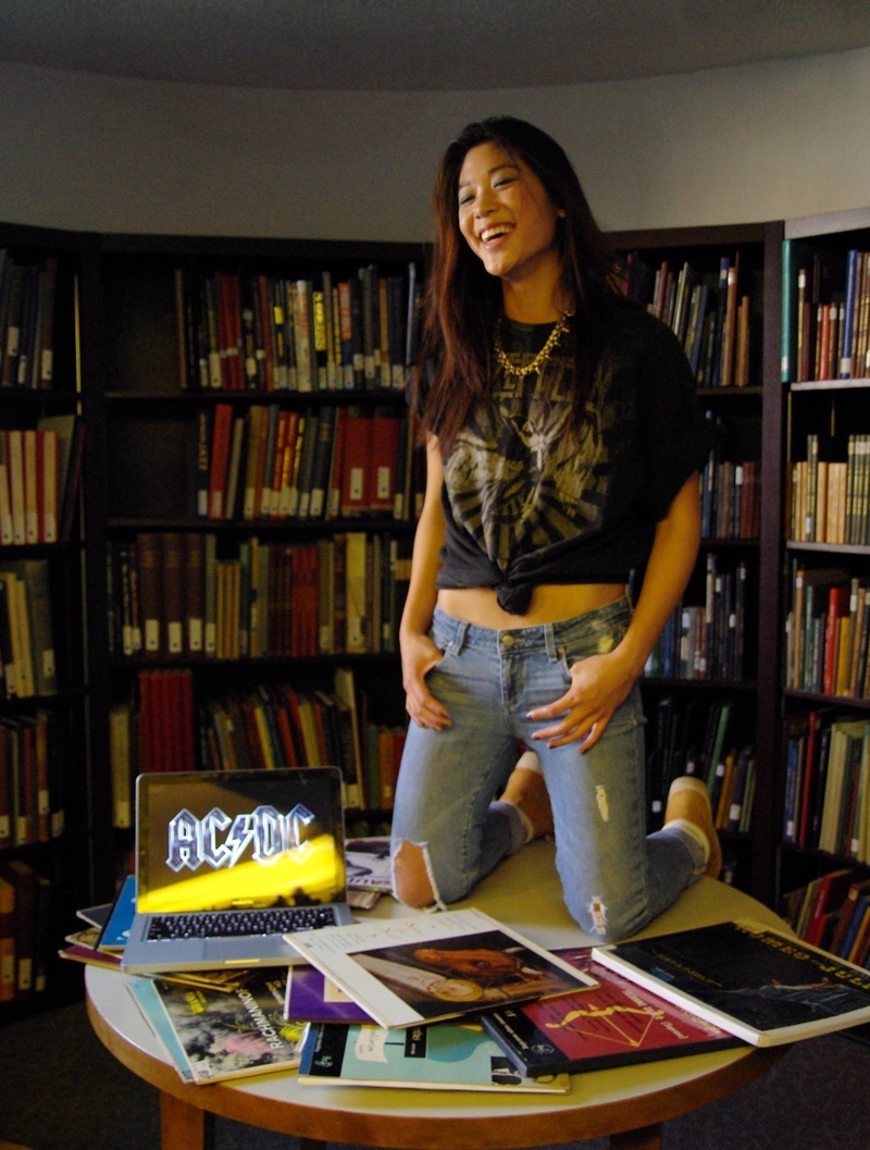 Female model photo shoot of stephlovesveggies in Vassar College