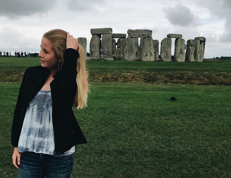 Female model photo shoot of graciehanson_ in Stonehenge, England