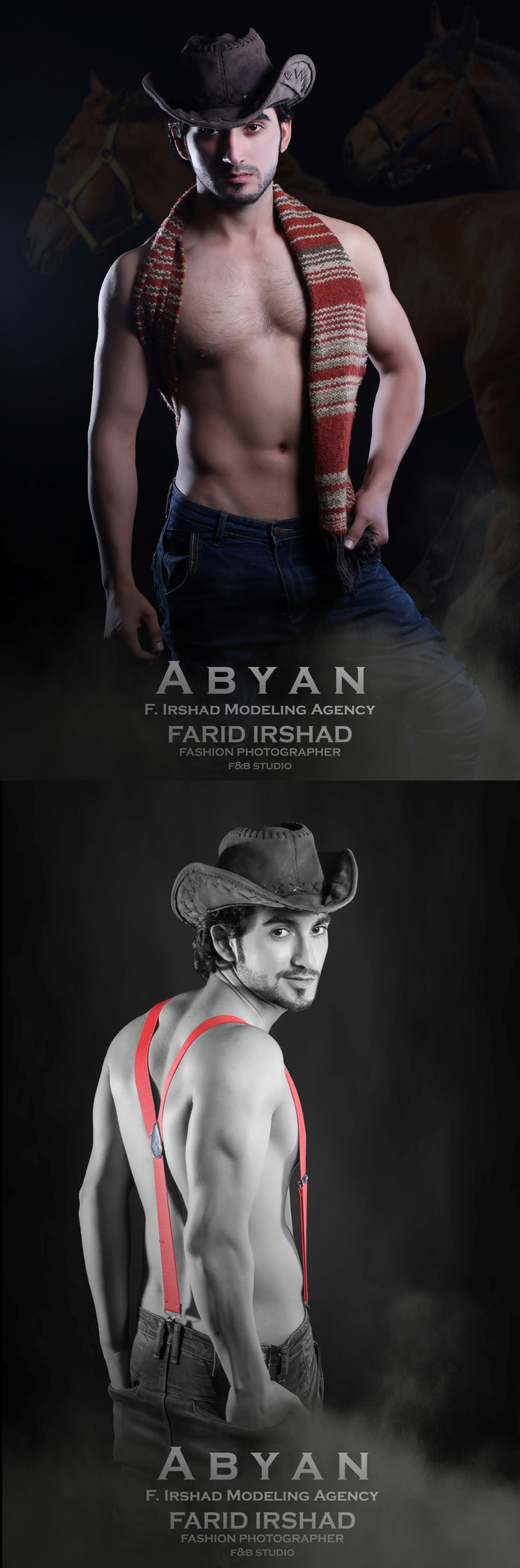 Male model photo shoot of farid Irshad and Abyan  in F&B Studio