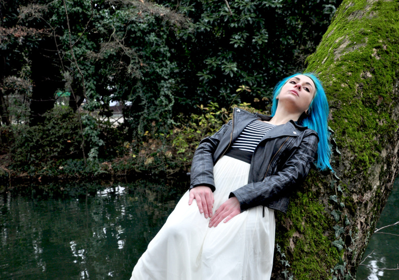 Female model photo shoot of TealBlue in Milan
