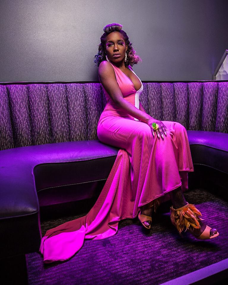 Female model photo shoot of Raemaesha in Lucid Light Lounge