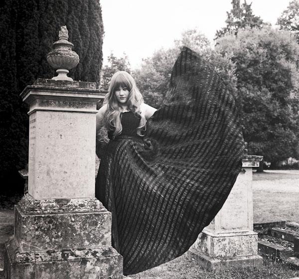Female model photo shoot of Yvette Bessels in Cambridge, Histon Road cemetery