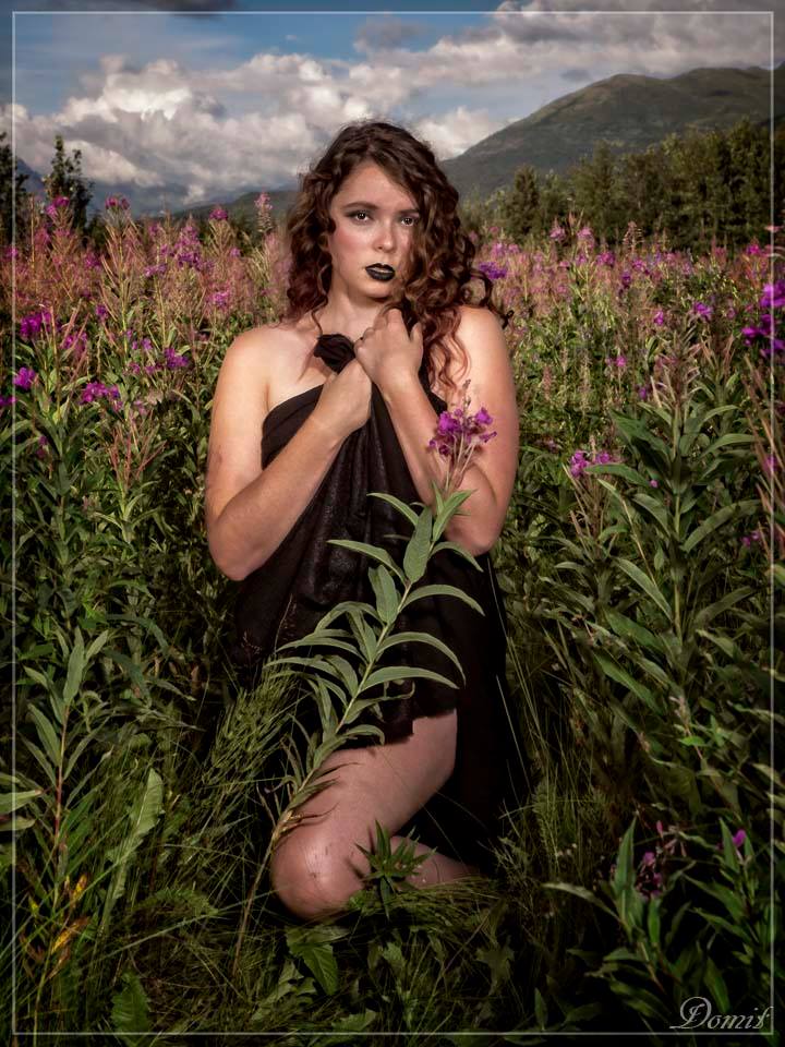 Female model photo shoot of Sydni in Jber Alaska