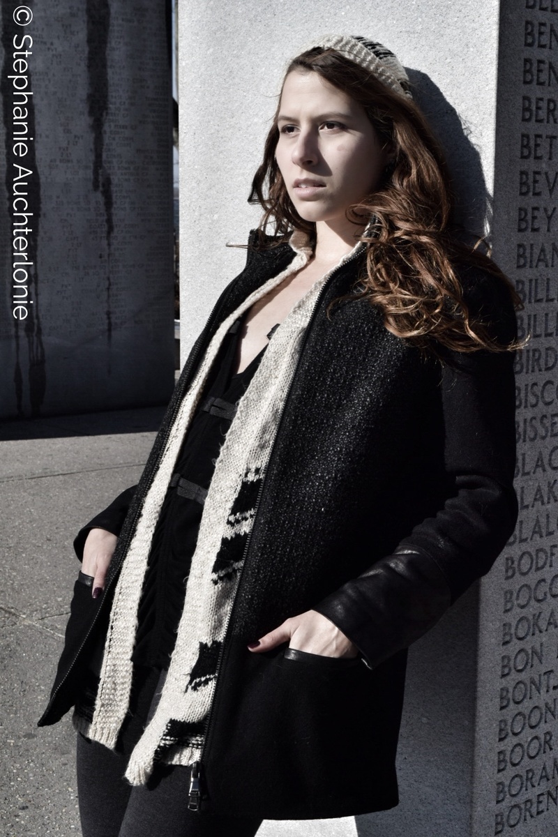 Female model photo shoot of Stephanie  Auchterlonie in Battery Park, NYC