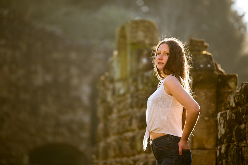 Female model photo shoot of MarinaGeorgieva by mirrorimage in Lilleshall Abbey