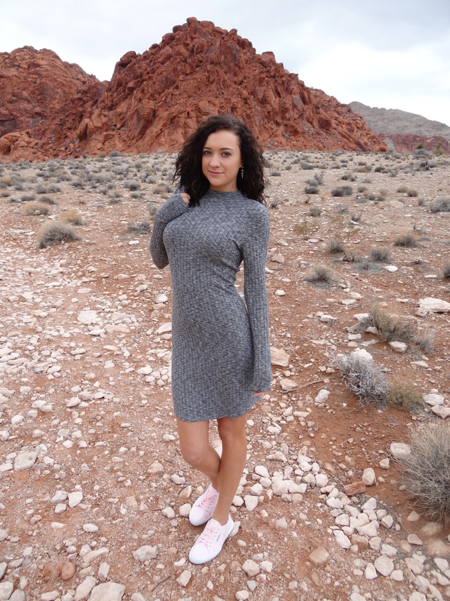 Female model photo shoot of Abby_93 in Red Rock Canyon, Las Vegas, NV