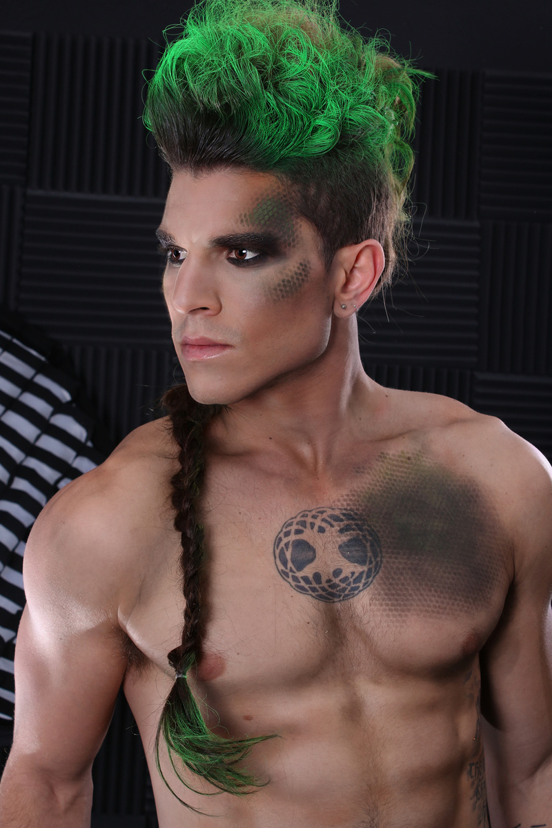 Male model photo shoot of Sy Calac in Esoteric Hair and Makeup Studio