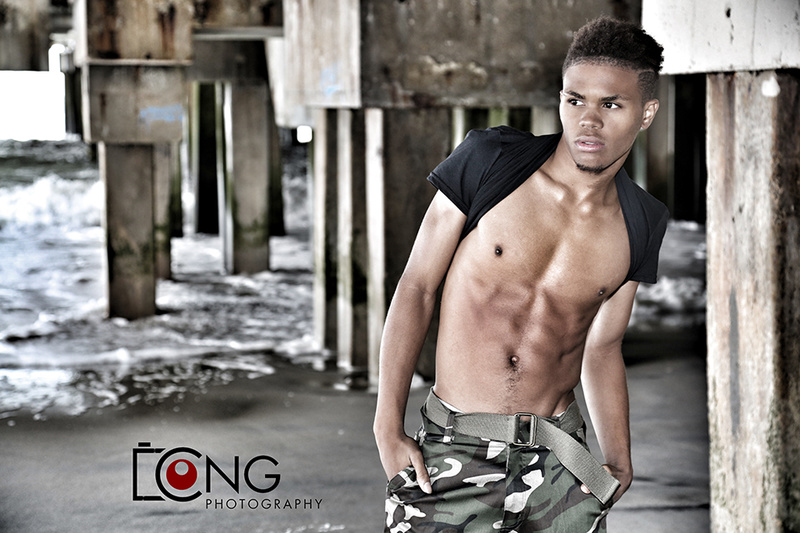 Male model photo shoot of London Tirek in Atlantic City, New Jersey