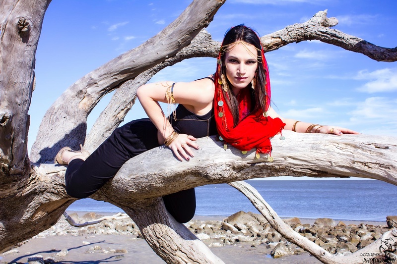 Female model photo shoot of Elizabeth Foxx by JarrodCoffeyPhotography in Jekyll Island, GA