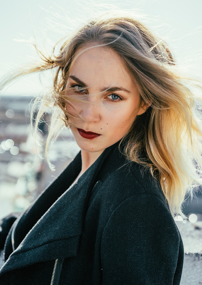Female model photo shoot of Alina Bormotova in Downtown LA