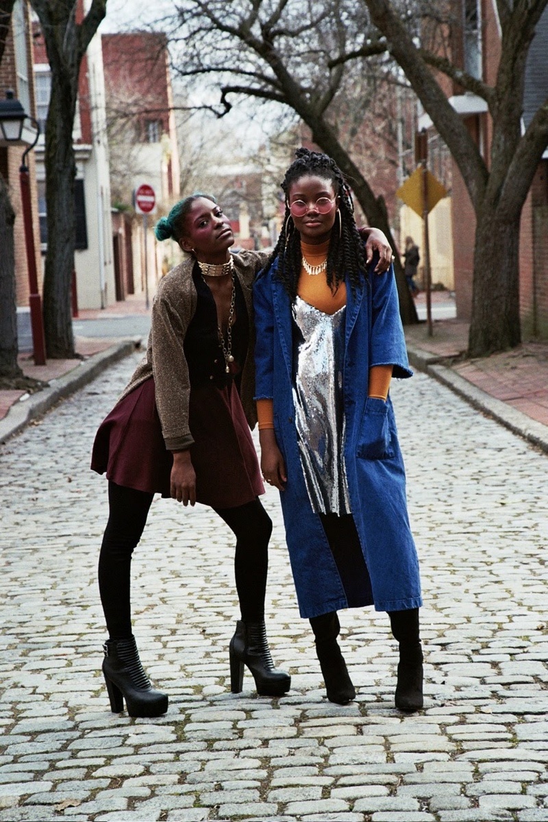 Female model photo shoot of DerShar Myers and Arnelle Pierre-Louis by Duncan Photos in Philadelphia, PA