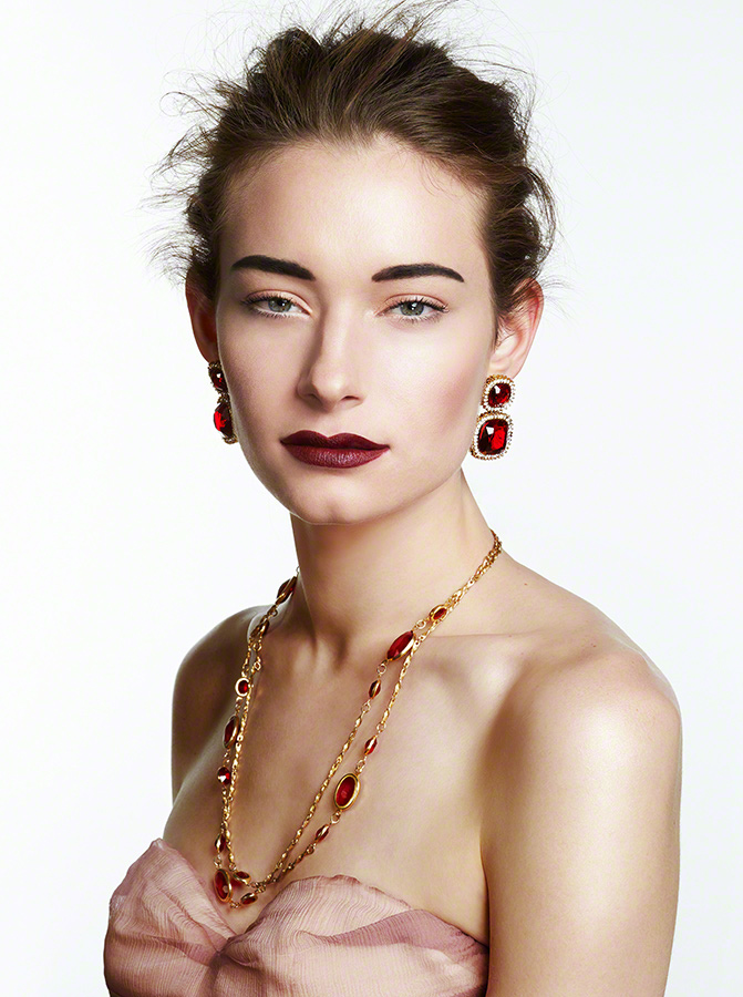 Female model photo shoot of Stylist Rose in bond street studio