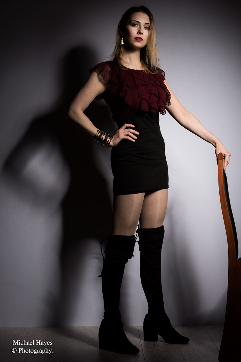 Female model photo shoot of Lana Kurasidze in Portmarnock Photo Studio