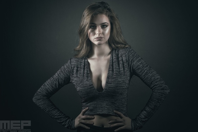 Female model photo shoot of Alicia Maclaren in studio downtown