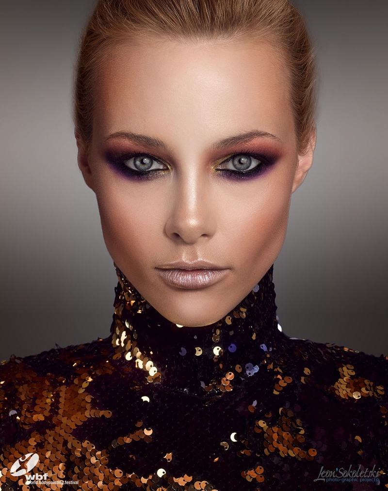 Female model photo shoot of Larina_makeup in New York