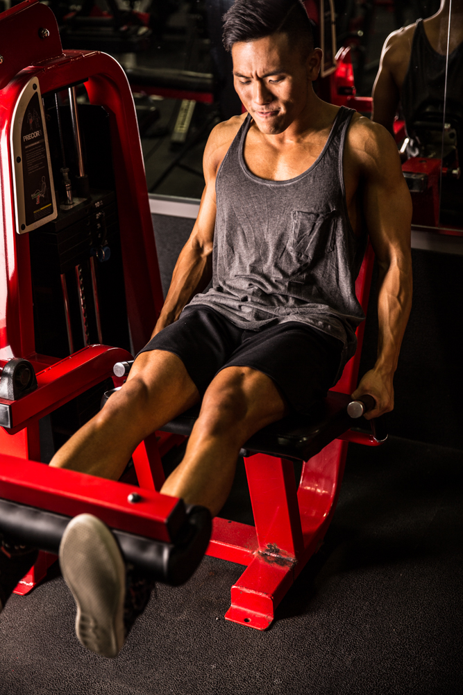 Male model photo shoot of micahcw in Iron Fitness Markham