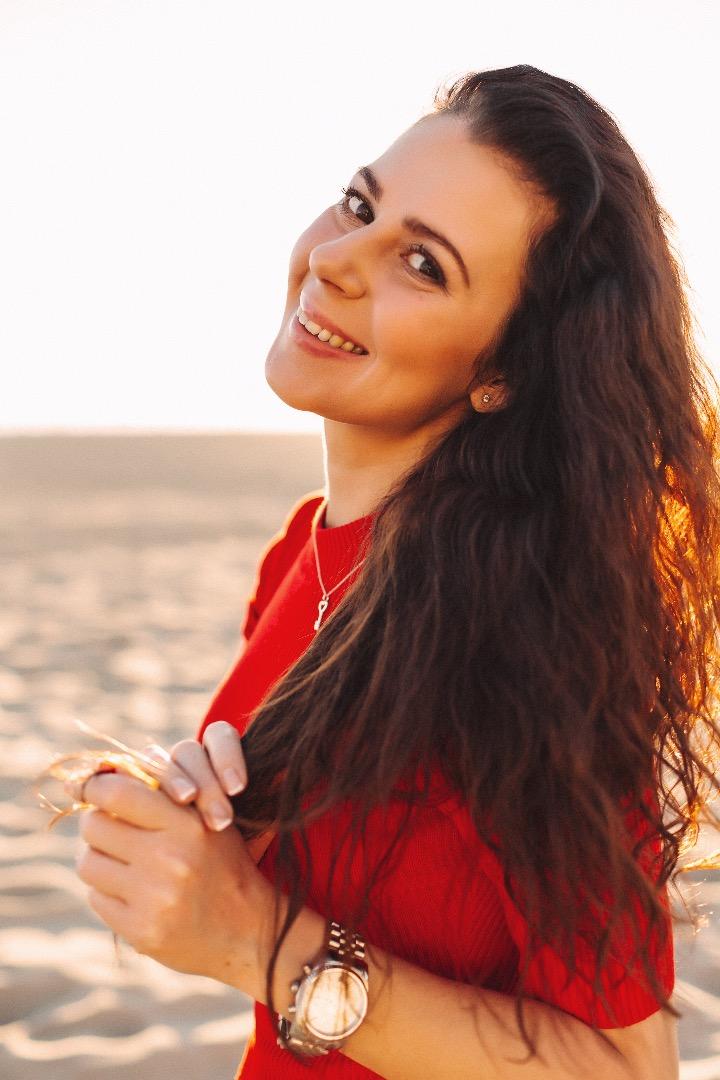 Female model photo shoot of Alena Chudakova in Santa Monica, CA